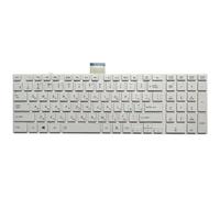 ForgeCore Teclado Ruso para Ordenador portátil Satellite L850 L850D P850 L855 L855D L870 L870D RU Teclado Blanco y Negro(White)