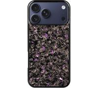 Forged Carbon Fiber Phone Case for iPhone 17 Pro Max, olor Clash Design, Glass Hard, All-Inclusive Shockproof Magnetic Wireless Charging Anti-Fall Protective Phone Case for MagSafe (17 Air,Purple)