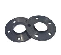 Forged Wheels Spacer 15mm 2PCS Separador Con Pernos De Rueda M14*1.25 Separadores De Rueda De Paso Fino 5 * 112 66.6mm Cubo(Black)