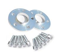 Forged Wheels Spacer 15mm 2PCS Separador Con Pernos De Rueda M14*1.25 Separadores De Rueda De Paso Fino 5 * 112 66.6mm Cubo(Silver)