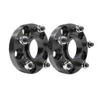 Forged Wheels Spacer Para Ford Para Focus Para Mondeo Para C-MAX Para S-MAX Espaciadores De Rueda De Coche 5x108 Hubcentric 63,4 Kit Adaptador De Aluminio Forjado(2Pcs spacer 30mm-BK)