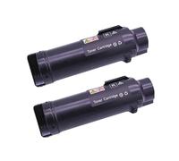 ForgediY 2 uds Cartucho de tóner Negro Compatible con Phaser 6510 6510n 6510dn 6510dnm 6510dni WC 6515n 6515dn 6515dnm 6515dni 6515