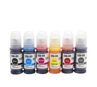 ForgediY 6 uds GI-13 GI-83 Recarga de Tinta de Tinte Compatible con G610 G510 G620 G540 G640 G550 G650 G670 G570 Botella de 70ml(Ink-1set)