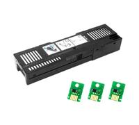 ForgediY Caja De Tanque De Mantenimiento MC-32 con Chip Compatible con Impresoras TC 20 TC 5200 TC-5200M TC-20(1 Tank and 3 Chip)
