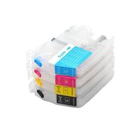 ForgediY Cartucho de Recarga de Tinta vacío, 4 Uds., con Chip Compatible con MFC J890 J895 DCP J772 J774 J572 J491 J497