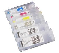 ForgediY Cartucho de Tinta Recargable de 280ml Compatible con Suministros de Impresora 727 DesignJet T920 T930 T1500 T1530 T2500 T2530(1 Set 6PCS)