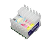 ForgediY Cartuchos de Tinta compatibles vacíos 4X T0481 compatibles con Suministros de Impresora R200 R220 R300 R300M R320 R340 RX500 RX600 RX620