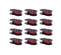 ForgediY Cinta de calculadora de Doble Carrete GR24 de Repuesto para NuKote BR80c Dataproducts R3027 Porelon 11216 El 1197 P III Compatible con Negro Rojo(12PK Black Red GR24)