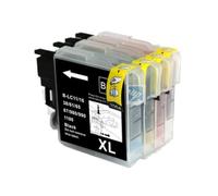 ForgediY Paquete de 4 Cartuchos de Tinta compatibles con Suministros de Impresora LC1100 LC980 MFC 6490CW 6870CDW MFC-250C MFC-295CN MFC-385CW MFC-490CW J265w J270w J410w J415w(20PK)