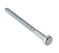 Forgefix 10CS670 - Bargainscrews Paquete De 10 Para Madera Tornillo Tornillos De Anclaje, De Cabeza Hexagonal De 6 Mm X 70 Mm