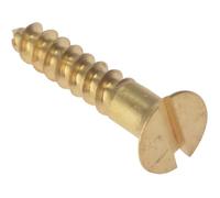 Forgefix CSK584B - Tornillo con cabezal plano para madera, bronce