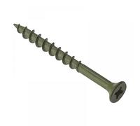 Forgefix DS4555 Tornillo de Cubierta Pozi Compatible con ST Verde anticorrosión, 4,5 x 55 mm, Caja de 200