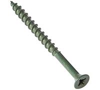 Forgefix DS4560 Tornillo de Cubierta Pozi Compatible con ST Verde anticorrosión, 4,5 x 60 mm, Caja de 200