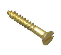 Forgefix FORFPC344B - Tornillo ranurado para madera CSK (latón, 3/4 pulgadas x 4 unidades)