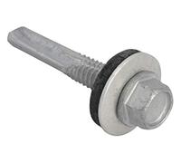 Forgefix FORTFHH5532 TechFast - Tornillo de cabeza hexagonal para cubiertas y chapas de acero (5,5 x 32 mm)