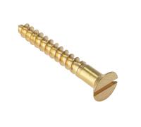 Forgefix Madera Tornillo con Ranuras Csk Latón Macizo 1in x 8 Caja 200 FORCSK18B