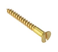Forgefix Madera Tornillo con Ranuras Csk Latón Macizo 2.1.3cm X 12 Caja 100