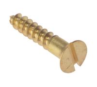 Forgefix Madera Tornillo Ranurado Csk Latón Macizo 1.9cm x 6 Caja 200 FORCSK346B