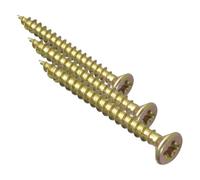 Forgefix MPS440Y - Tornillo para madera (tamaño: 4.0 x 40mm) (Paquete de 3)