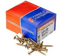 Forgefix MPS530Y - Tornillo para madera (tamaño: 5.0 x 30mm)