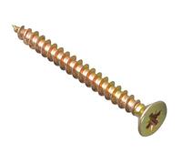 ForgeFix Multi-Purpose Single Thread Screws | 5.0 x 55mm | Zinc Yellow Passivated | Box 200
