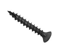 Forgefix Spectre™ PZ - Tornillo multiusos para madera compatible con PZ, 3,5 x 25 mm, caja de 200, acabado recubierto negro para una excelente resistencia a la corrosión