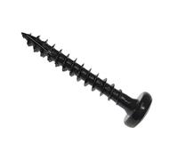 Forgefix Spectre PZ - Tornillo para madera compatible con PZ, color negro, 3,5 x 16 mm, caja 200, cuenta con una cacerola, compatible con pozidrive, cabeza empotrada. Totalmente roscado con una rosca