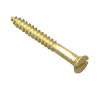 Forgefix Tornillo de madera ranurado CSK latón 1.1/4" x 6 Forge Pack 15