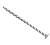 Forgefix Tornillo Phillips para paneles de yeso con cabeza de corneta FT ZP 4,8 x 100 mm, caja 200, acabado galvanizado para mayor durabilidad. Los tornillos vienen completos con una broca Phillips