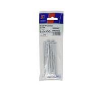 Forgefix Tornillo Pozi multiusos CSK ST ZP 5.0 x 100 mm ForgePack 10, utilizado en todos los oficios, incluyendo carpintería, electricidad y fontanería