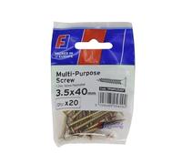 Forgefix Tornillo Pozi multiusos CSK ST ZYP 3,5 x 40 mm ForgePack 20. Son adecuados para numerosas aplicaciones de ferretería, carpintería, electricidad y fontanería.