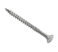 Forgefix Tornillos exteriores Pozi de 6 x 50 mm, caja de 100 unidades. Fijaciones resistentes y resistentes a la corrosión, ideales para proyectos de madera, terrazas, vallas y construcción al aire
