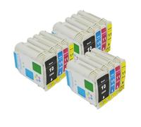 Forgekael 1 Juego de 2800dt 2800dtn Compatible con Suministros de Impresora para inyección de Tinta 10 11 Designjet 110 100plus C4844A(3 Set)