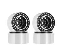 Forgekael 10 mm de Plato Profundo Negativo Desplazamiento de 2.2 "Beadlock Wheel Rim Compatible con 1 10 de rastreadores RC de 10 Escala como RR10 Wraith y TRX6 W2208(2208BK)