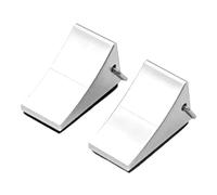 Forgekael 2 Piezas de Mierda de Metal Bloques Bloques de Deslizamiento de neumáticos No Compatible con Modelos de automóviles RC 1/10(Silver)