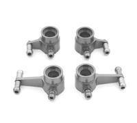 Forgekael 4pcs Copa de dirección Delantera y Trasera de Metal Compatible con Modelos de automóviles RC 284131 K969 K979 K989 K999 P929 P939 1 28 Cala de reemplazo del Mercado de Accesorios(Titanium)