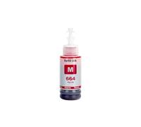 Forgekael 664 T664 Recarga de Tinta Paquete de 4 compatibles con L566 L575 L1300 ET2500 ET2550 ET2600 ET2650 ET-4500 ET-14000 L396 L3050 L3060 L3070(1PC Magenta)