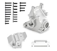 Forgekael 7075 Carcasa de Caja de Caja de Engranajes de Aluminio para 1/8 6s Compatible con Modelos de automóviles RC Talion 1 7 Infracción Piezas de actualización de Mojave Limitless(Silver)
