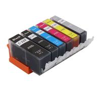 Forgekael BCI320 BCI321 Cartucho de Tinta Paquete de 2 compatibles con PIXUS IP3600 IP4600 IP4700 MX860 MX870 MP540 MP550 MP560(1Sset 6Colors)