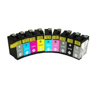 Forgekael Cartucho de Tinta 157 T157 Compatible con T1571 T1572 T1573 T1574 T1575 T1576 T1577 T1578 T1579 R3000