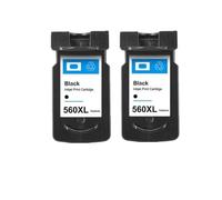 Forgekael Cartucho de Tinta 560XL 561XL PG560 CL561 para PG-560 CL-561 XL Compatible con TS5350 TS7450 TS5351 TS5352 TS5353 TS7451(2Pack Black)