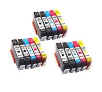 Forgekael Cartucho de Tinta 564 564XL Compatible con Deskjet 3070a 3520 3521 3522 3526 OfficeJet 4610 4612 4620(3SET 15PCS)