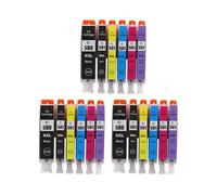 Forgekael Cartucho de Tinta Compatible con 580XXL 581XXL PGI580 CLI581 Compatible con TS6150 TS6151 TS6250 TS6251 TS6350 TS6351 TS8150(3Set 18PCS)