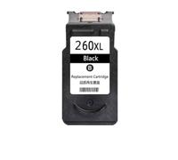 Forgekael Cartucho de Tinta Compatible con de inyección de Tinta PG 260 CL 261 PG260 CL261 260XL 261XL TS5320 TS6420 TR7020(1 Black)