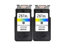 Forgekael Cartucho de Tinta Compatible con de inyección de Tinta PG 260 CL 261 PG260 CL261 260XL 261XL TS5320 TS6420 TR7020(2 Color)