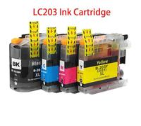 Forgekael Cartucho de Tinta Compatible, Paquete de 4, Compatible con Suministros de Impresora LC203 LC201 MFC-J460DW MFC-J480DW MFC-J485DW MFC-J680DW MFC-J880DW MFC-J885DW(1Set (1BK 1C 1M 1Y))