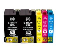 Forgekael Cartucho de Tinta Compatible para IC76 ICBK76 ICC76 ICM76 ICY76 PX-M5040F PX-S5040 PX-M5041F PX-M5080F(5PCS)