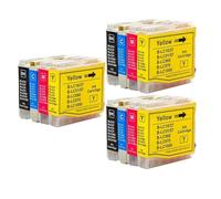 Forgekael Cartucho de Tinta LC10 LC37 LC51 LC57 LC960 LC970 LC1000 Compatible con DCP-130C 135C 150C DCP-330C DCP-350C(3SET)