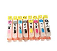 Forgekael Cartucho de Tinta Recargable CLI42 con Chip ARC Compatible con la PRO100