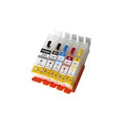 Forgekael Cartucho de Tinta Recargable Compatible con Suministros de Impresora TS702 TR7520 TR8520 TR8620 TS6120 TS6220 TS6320 TS8120 TS8220 TS8320 para número de Pieza PGI-280(1Set 5pcs Empty)